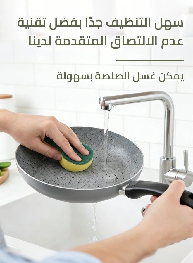 Sharpdo Kitchen Cookware Set, Non-Stick Pots and Pans for All Stovetops, Heat Resistant Handle - 18cm Milk Pan, 24cm Casserole, 28cm Casserole, 24cm Fry Pan - Image 4